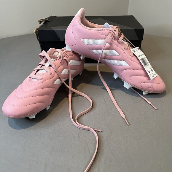 Adidas Goletto VIII Women's 10 Pink/White Firm Soft Ground Soccer Cleats New - Picture 1 of 7